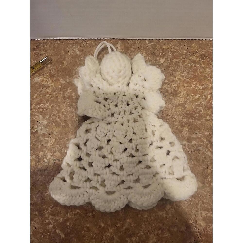 8" Crocheted Christams Angel Ornament